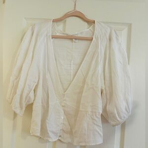 H&M Puff Sleeve Crop Top